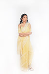 YELLOW ORGANZA SAREE