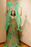 GREEN MULTI COLOR LEHENGA