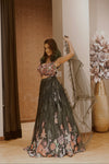 BLACK MULTI COLOR LEHENGA